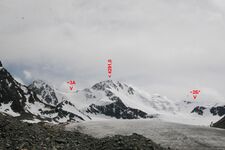 вид с лед. Сатпаева в сторону пика 4291,0