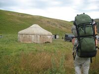 Юрта, войлочное жилище.