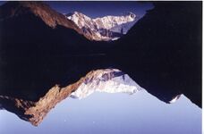"Забытого неба ожидает рука..." Belukha Mountain mirrored on Akkem-see