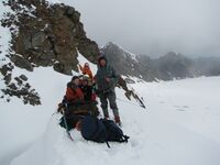 Над ледником Калесника