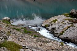 Фото 7. Скальная перемычка оз.Ала-Кель