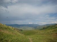 Вид на Егунтас (Уйгентас) с Жунжуру