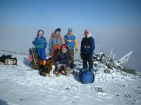 Возле обо на седловине перевала Каратюрек.