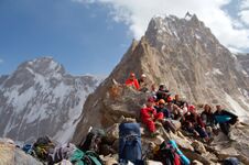 На седловине перевала Щуровского 1Б*