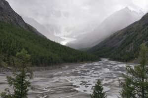 Разливы на бывшем озере Маашей
