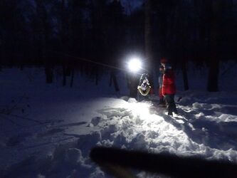 Переправа в ночи