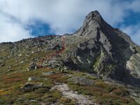 На спуске с перевала Птица 1А.