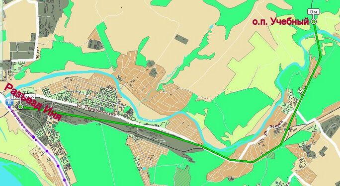 электричкой по направлению "Сокур/Жеребцово"