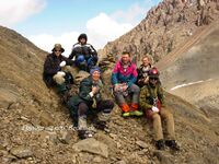 Группа на перевале Весёлый.