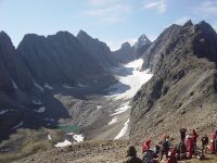 Вид с пер. Медвежий. Вдали пик БАМ.