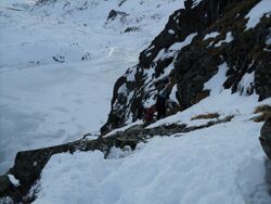 Начало спуска на Верхнее Тихое