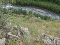 Ущелье реки Кок-Су. Наши палатки.